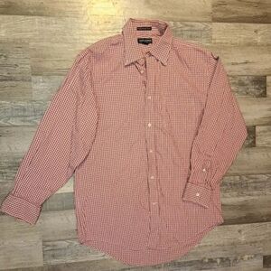 Lands' End Red Gingham Men's Shirt